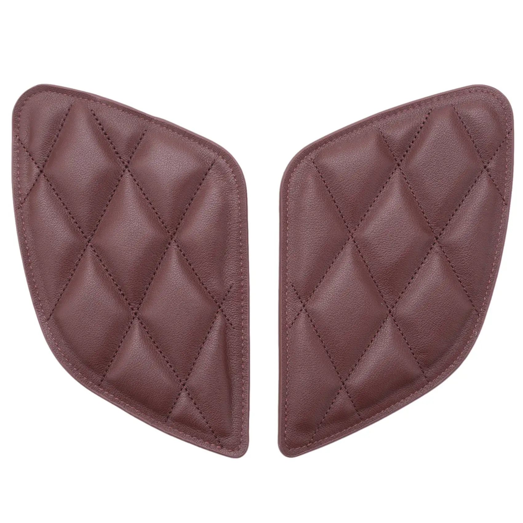 

Motorcycle Tank Sticker Retro Motorbike Tank Protection Vintage Decoration Cafe Racer Style Knee Grip Moto Tank Pad(Brown)