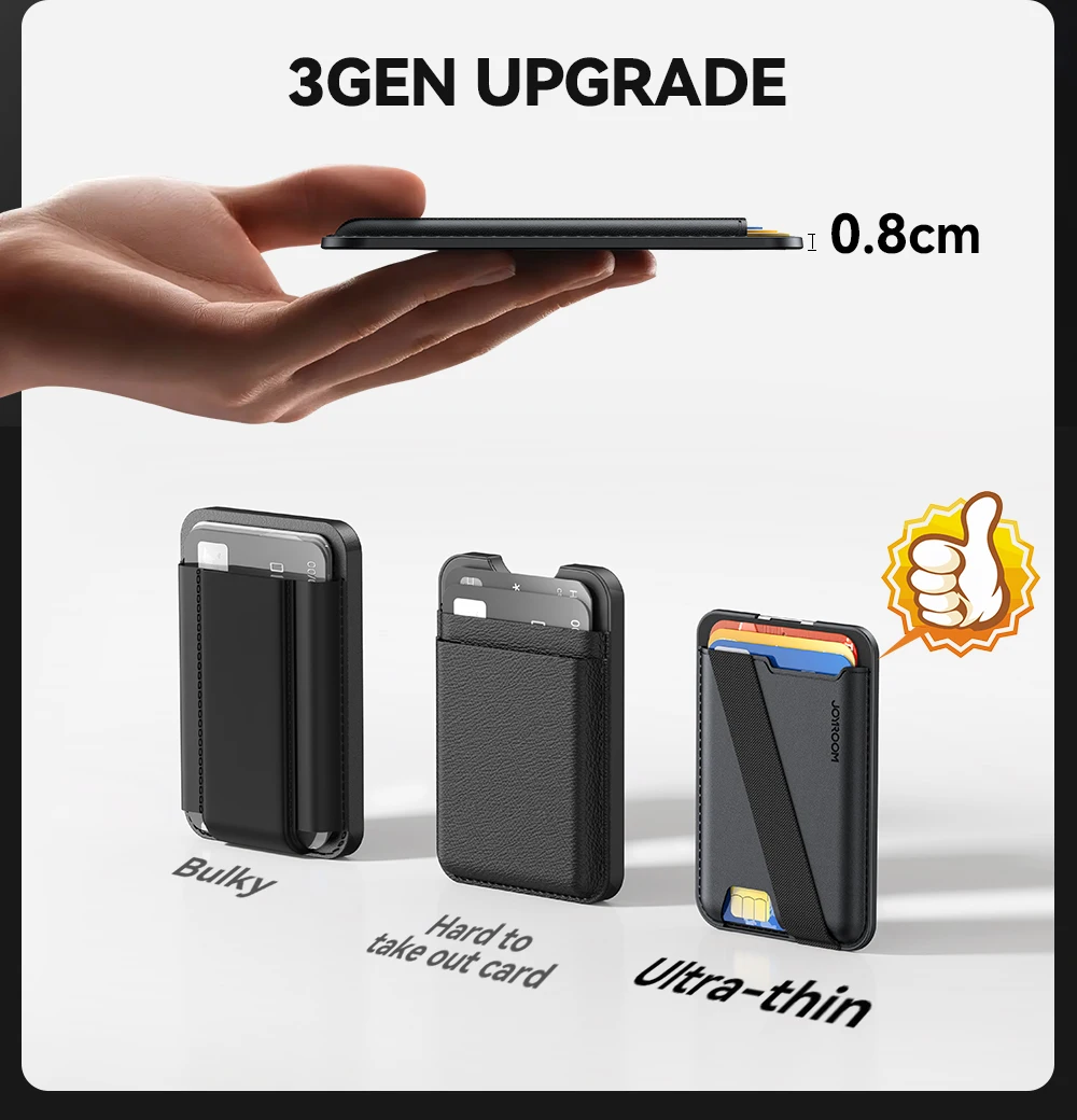 Magnetic Wallet Phone Stand Card Holder For iPhone 16 15 14 12 Lightweight Anti-
