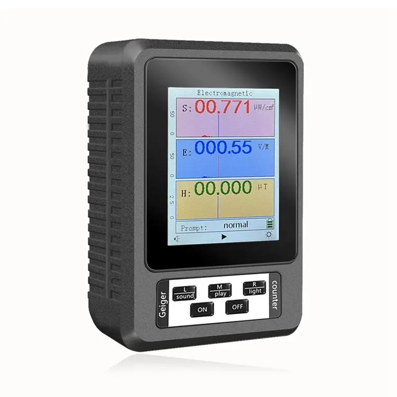 1개 EMF 측정기 방사선 선량계 모니터 테스터 고정밀 전문가용 XR-2-AEF7