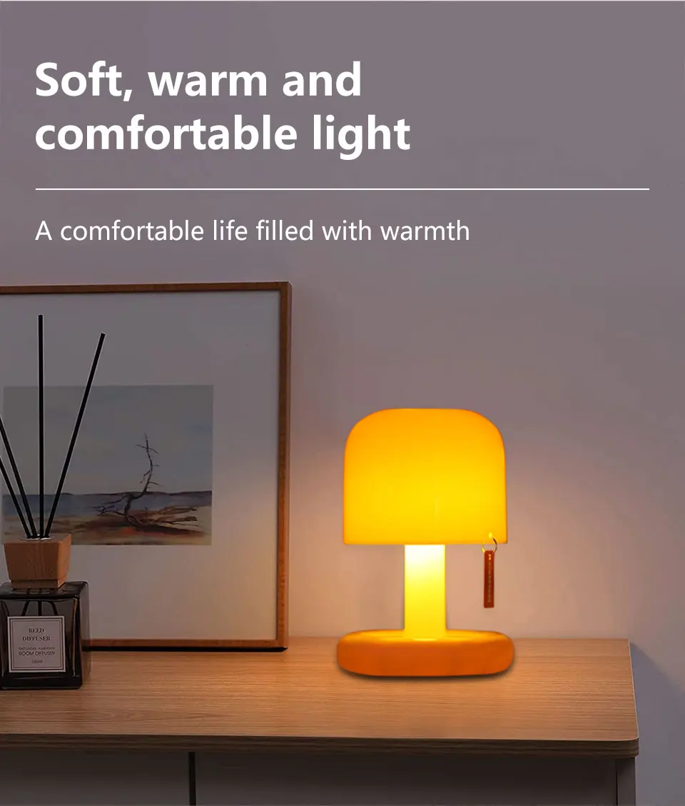 USB Rechargeable Sunset Night Light LED Table Lamp Mini Desk Bedside Bedroom Bar Room Decor Atmosphere Mood Light Minimalist
