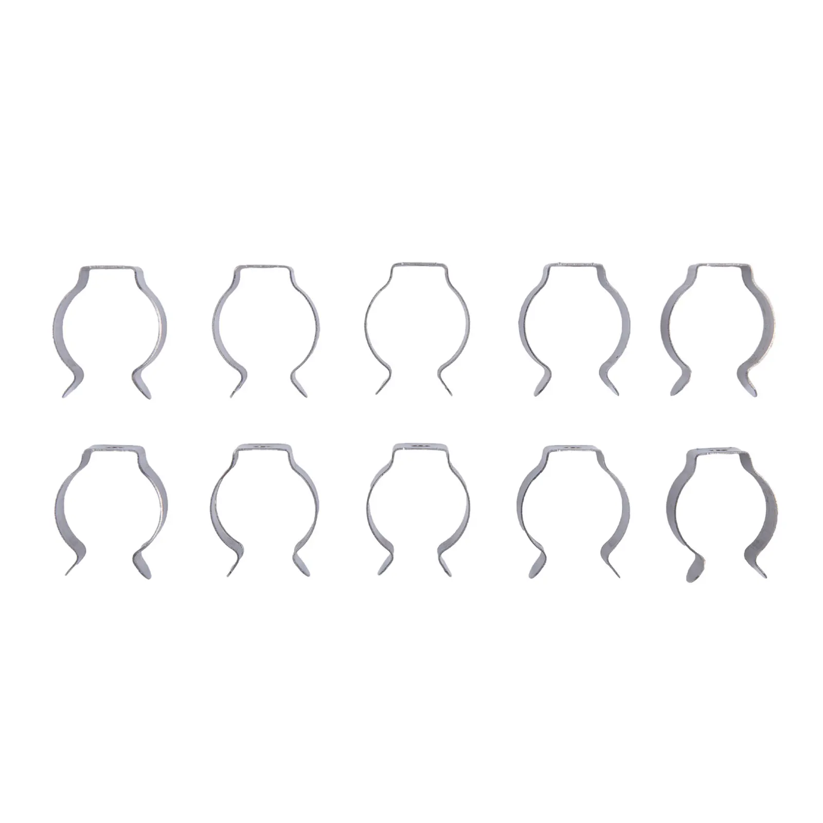 10pcs Spring Terry Clips Stainless Steel Narrow Base Tools 6mm-28mm Heavy Duty Tools Storage Hangers For Garages Sheds Hardwares