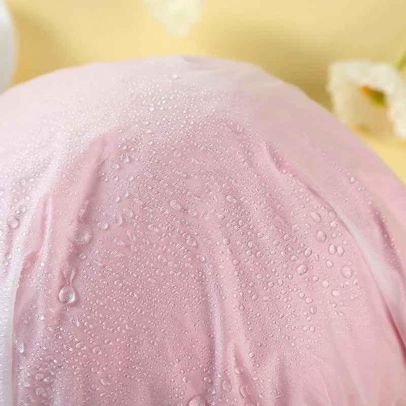 Double waterproof shower cap shampoo hair bath makeup head cover shower cap waterproof shower cap