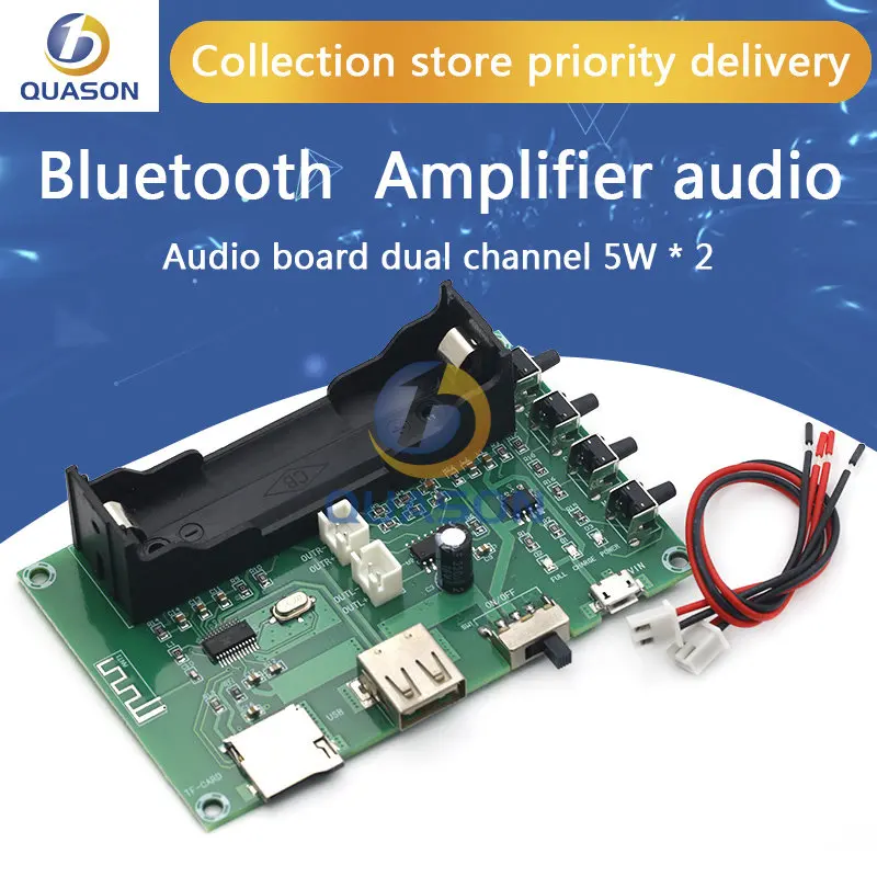 XHA150 PAM8403 Bluetooth Amplifier audio Board 5W*2 Lithium Battery