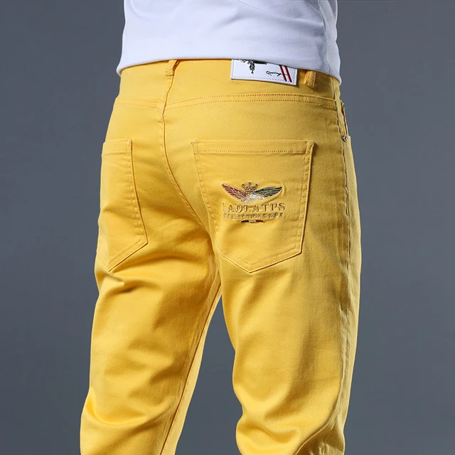 YNC Regular Men Yellow Jeans  Buy YNC Regular Men Yellow Jeans Online at  Best Prices in India  Flipkartcom