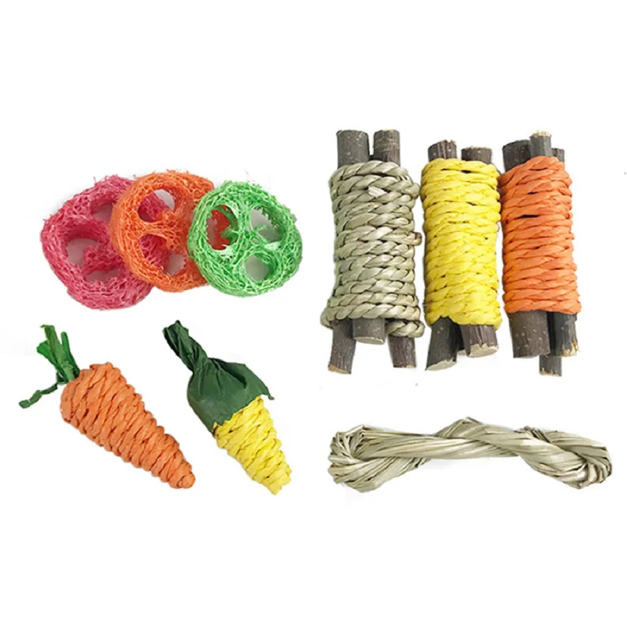 Pet Rabbit Guinea Pig Dragon Cat Fun Toy Hamster Rabbit Tooth Grinding Set Pet Tooth Grinding Snacks pet tooth grinding snacks pet chew toys pet teeth grinding stone pet toys pet teeth grinding toy hamster toy