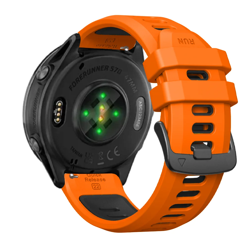 Premium Silicone Sport Wristband - 22mm Watch Band