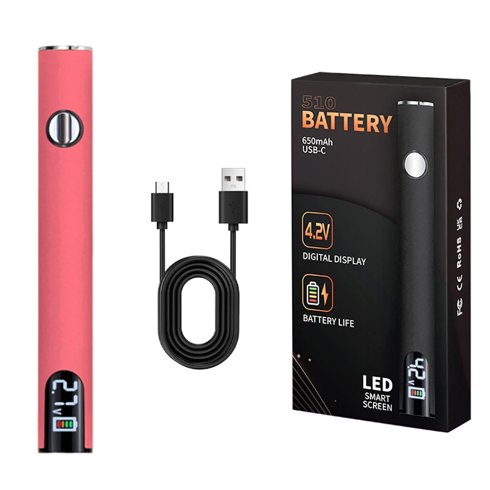 510 Thread Battery Cart Pen Adjustable Voltage Portable Electric Soldering Iron Welding Kit 650mAh Battery Electronics Repair