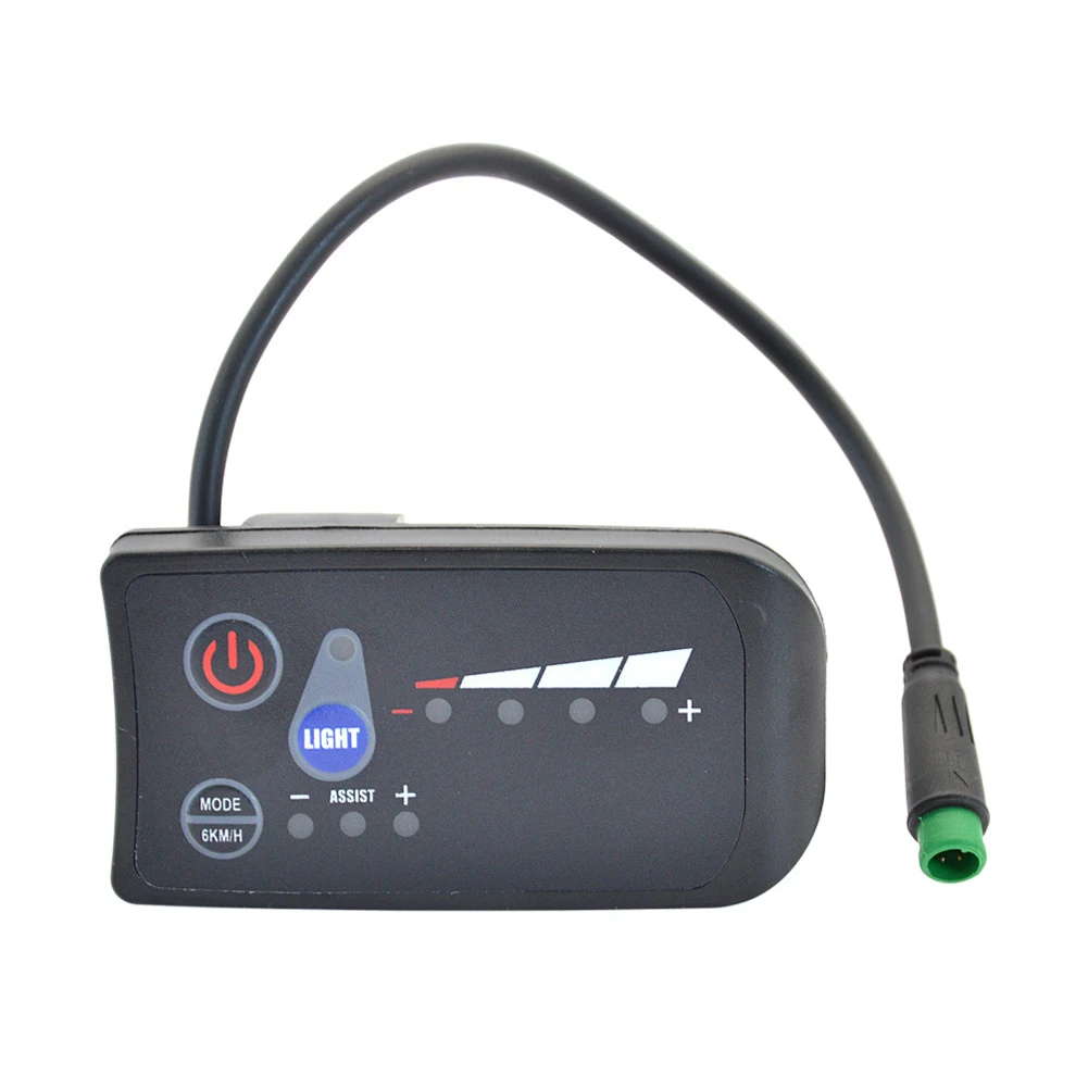 

Meter LED Display Control Panel E Bike For 22.2mm Hnadlebar For Electric Bike Gear Memory.Universal Waterproof Plug Brand New