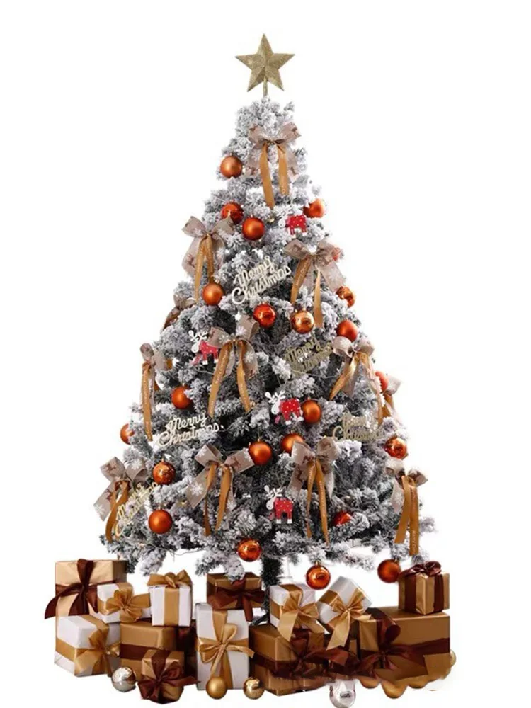 Luxury Artificial Christmas Tree Set New Year Encrypted Snowflake ...