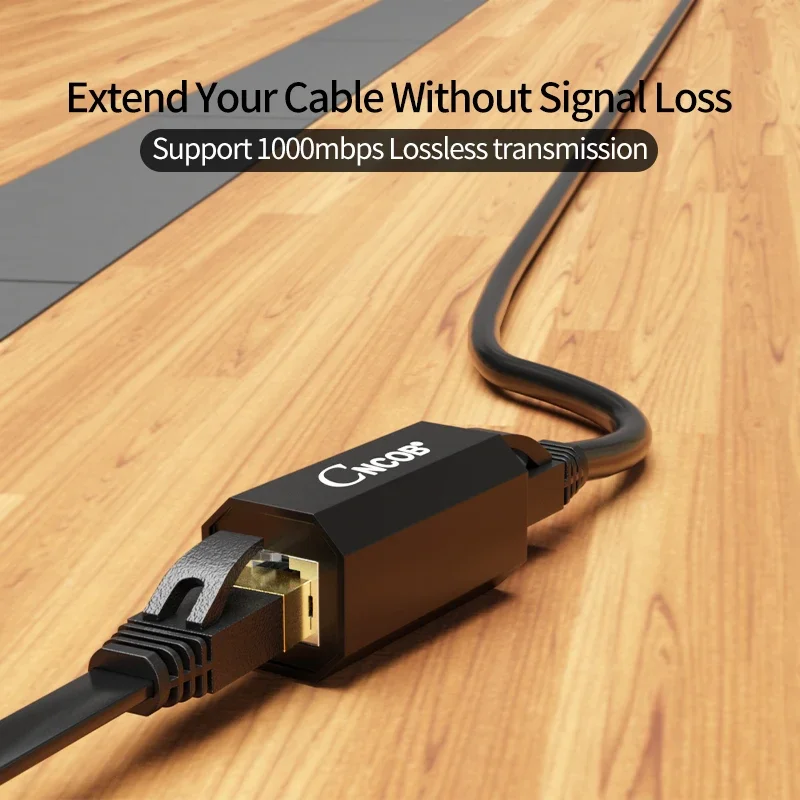 CNCOB network to connector RJ45 network through-head broadband connector Crystal head interface adapter