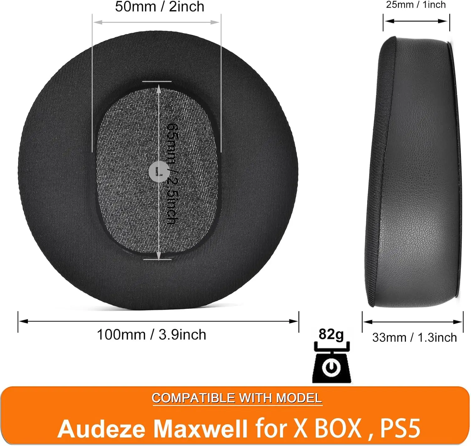Audeze Maxwell Headphone headband ear pads cushion foam cover