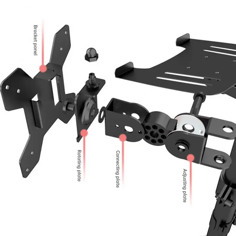 

Computer Monitor Stand Comfortable Comfortable Office Adjustable Exquisite Details Hole Free Installation Rotatable Laptop Stand
