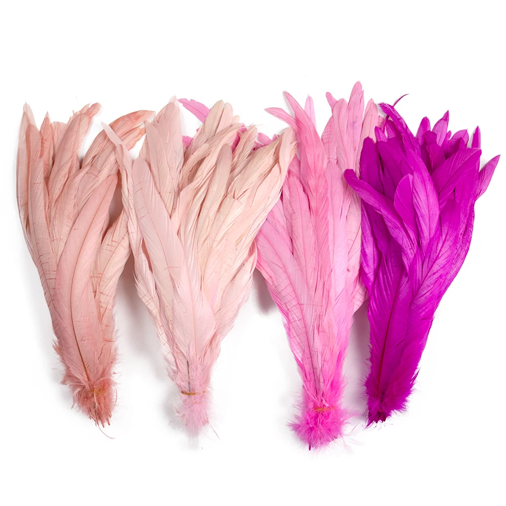 

25-40cm/10-16inch Chicken Tail Feather for Craft Stage Perform Natural Rooster Plumes Diy Festival Creative Headdress Decoration