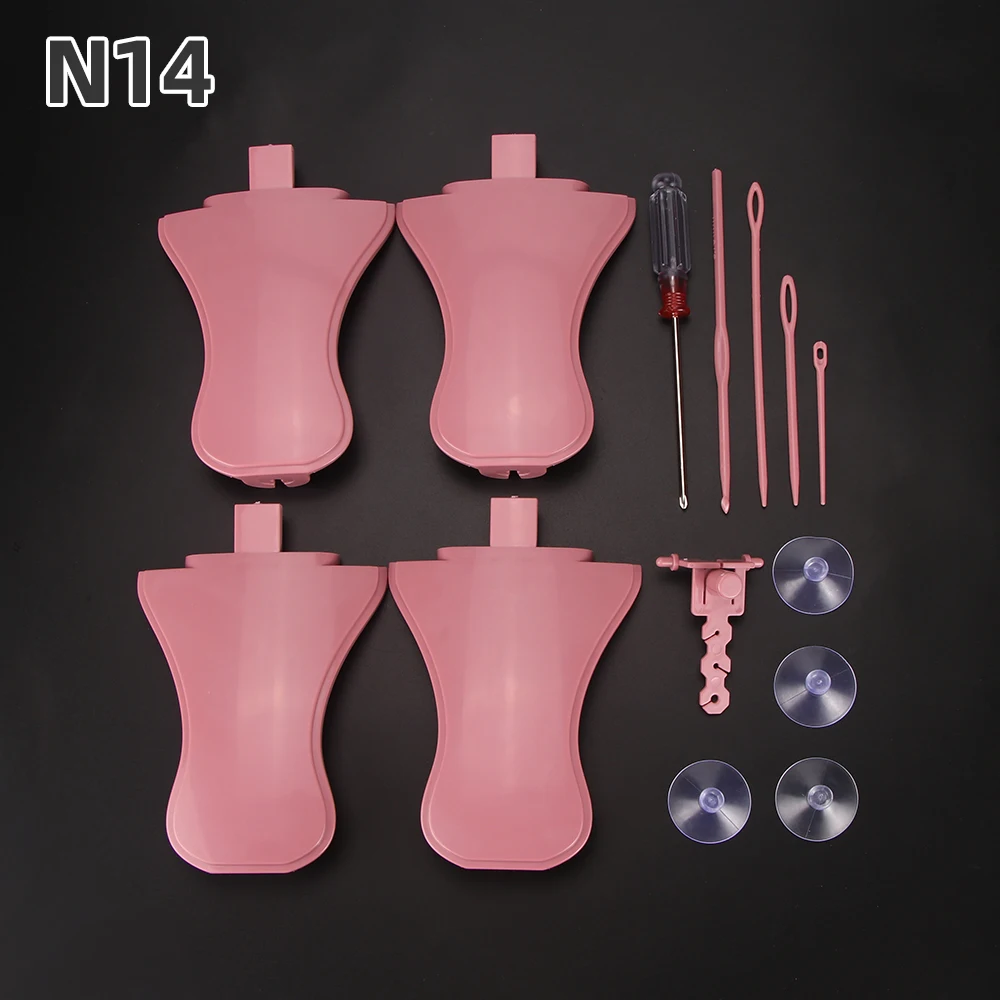 Knitting Tool Set Single Head Tpr Red Handle Silicone - Temu