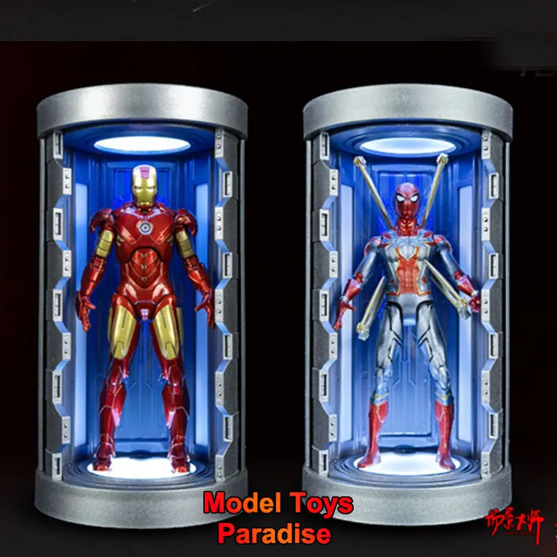

Toysbox масштаб 1/12, солдат, Человек-паук, Железный человек, гараж, модель, аксессуары, подходит для 6-дюймовой модели экшн-фигурки
