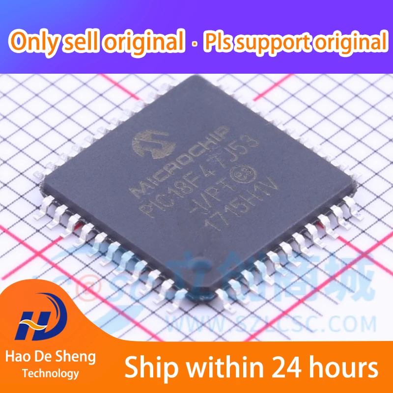 

10PCS/LOT PIC18F47J53-I/PT PIC18F47J53-I TQFP-44 New Original in Stock