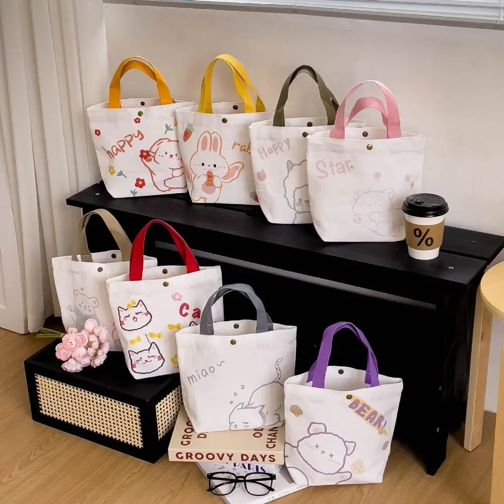 

Новинка, женская сумка в виде кролика, вместительная Холщовая Сумка с медведем, портативные мини-сумки для обеда