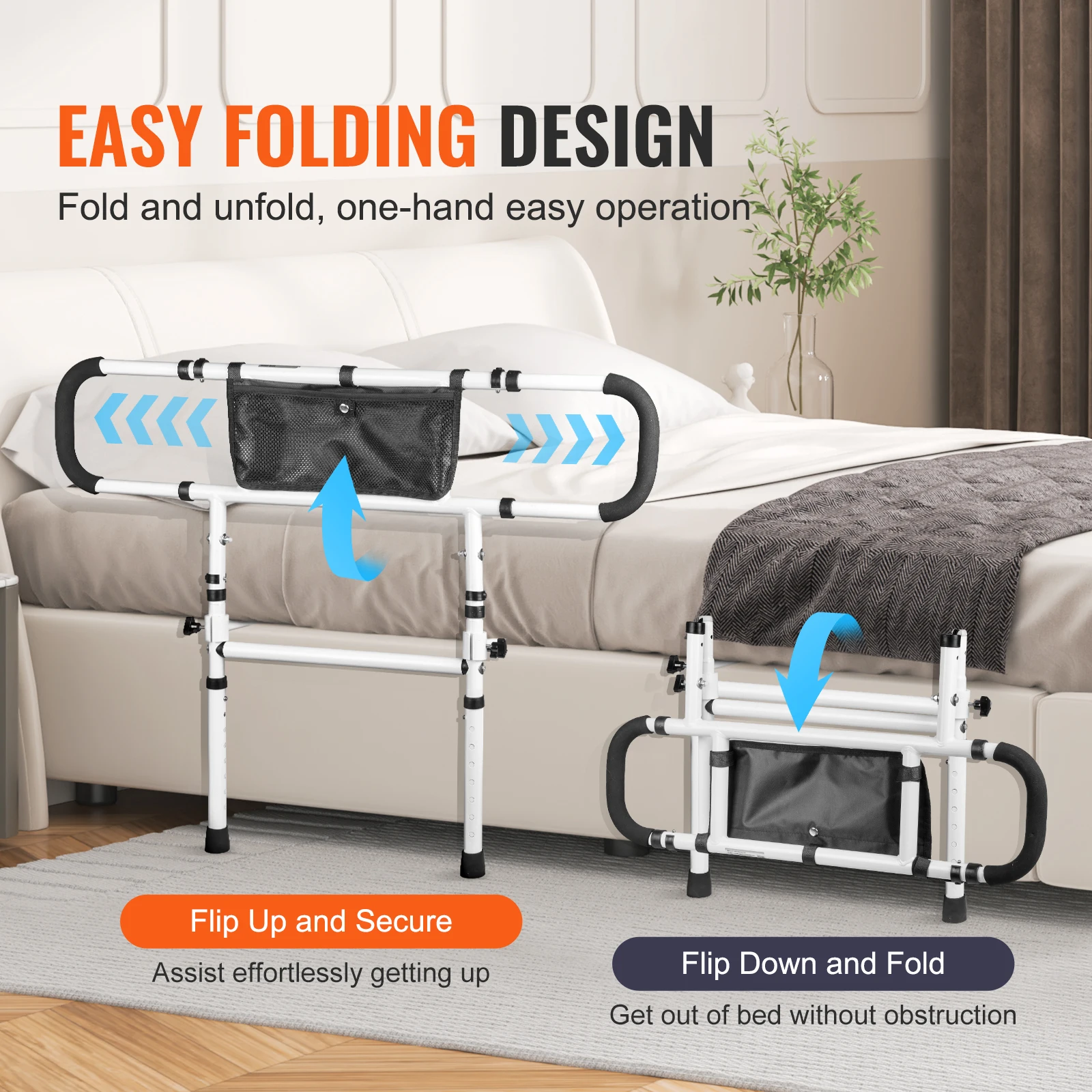 Foldable Bed Rails for Seniors 3