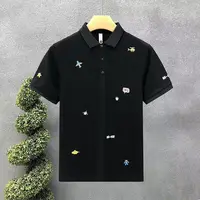 Business Casual 2024 Summer Boyfriend New Patchwork Polo Shirts Button Embroidery Fashion Slim Comfortable Short Sleeved Tops - Image 2