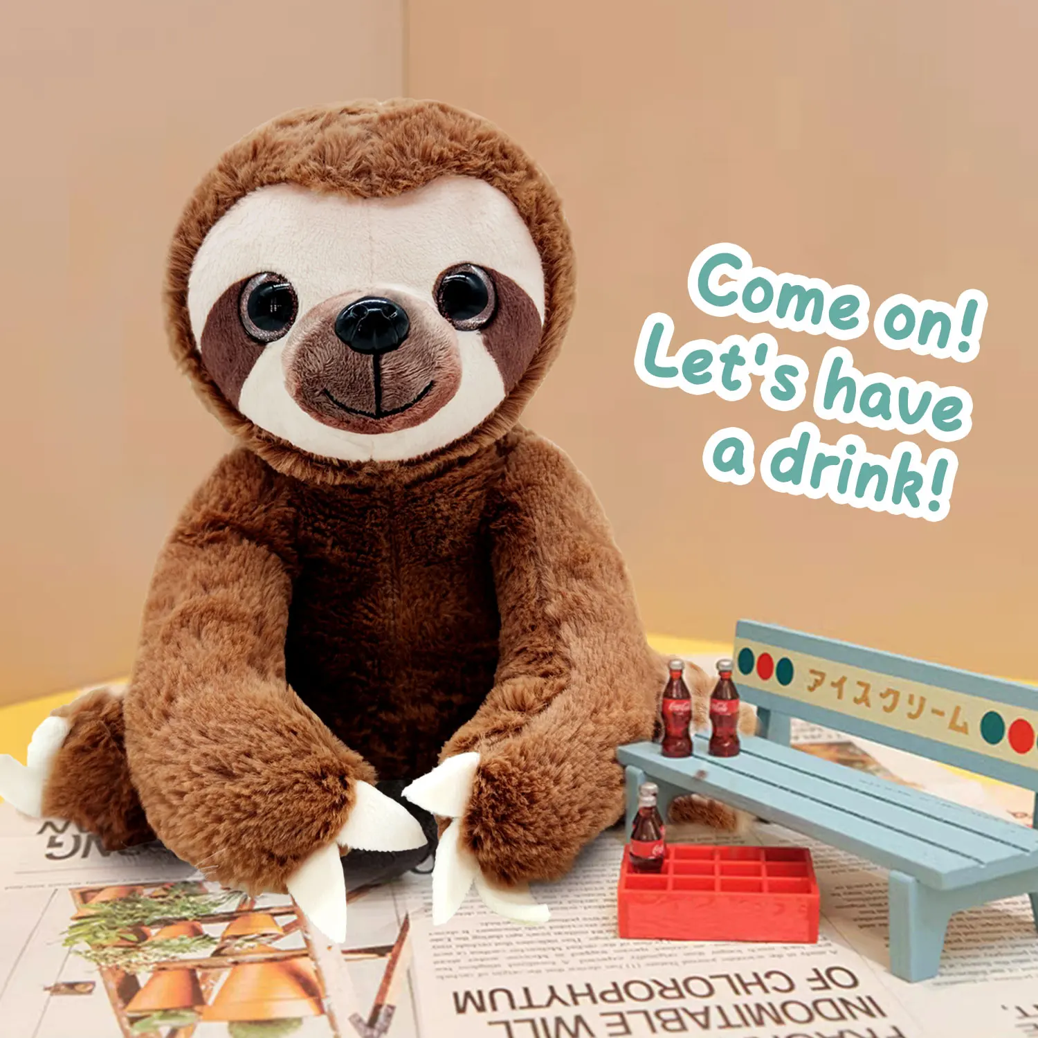 Plush Sloth Doll Pillow Birthday Holiday Gifts Healing Cute Indoor Decorations
