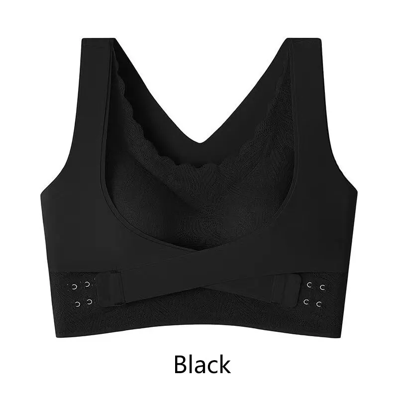 Women Lingerie Bra Gather Up Sport Camisole Underwear Black L XL 2XL Fitness Bra Breathable Exercise Yoga Running Casual