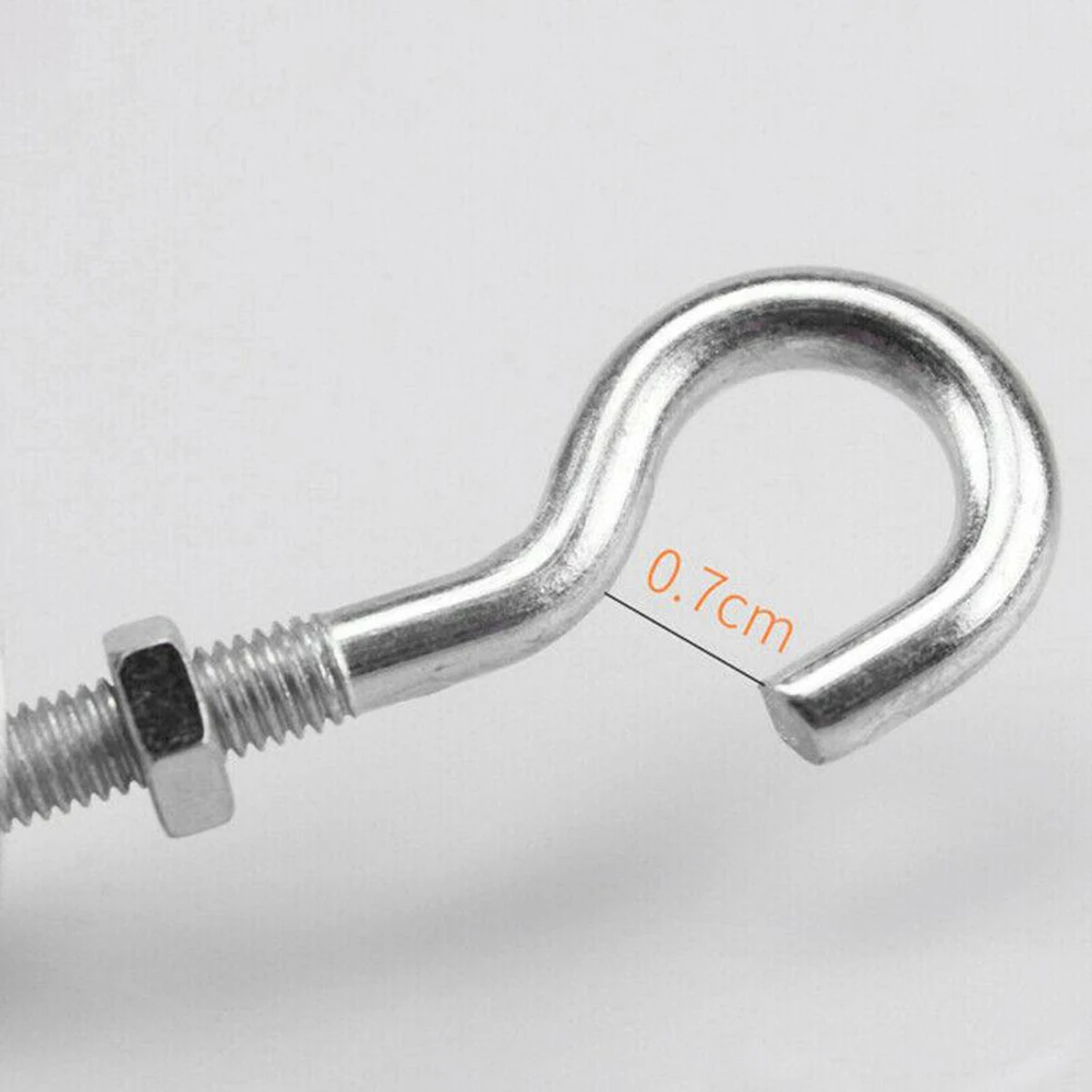 

Brand New Hot Sale Durable High Quality Ceiling Hook Swag Hook Silver 90mm Finish Galvanized Steel Hangers Hooks