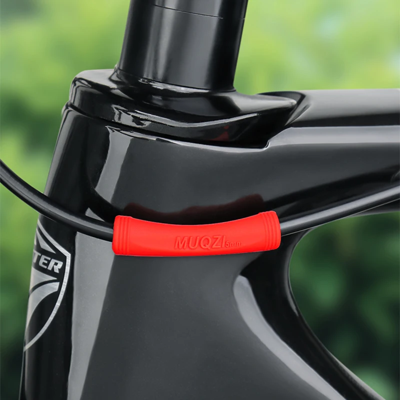 Bicycle Cable Protector MUQZI 4/8pcs Bicycle Cable Protector Brake Shift Line Frame Protect Sleeve MTB Road Fixed Gear Bike Universal