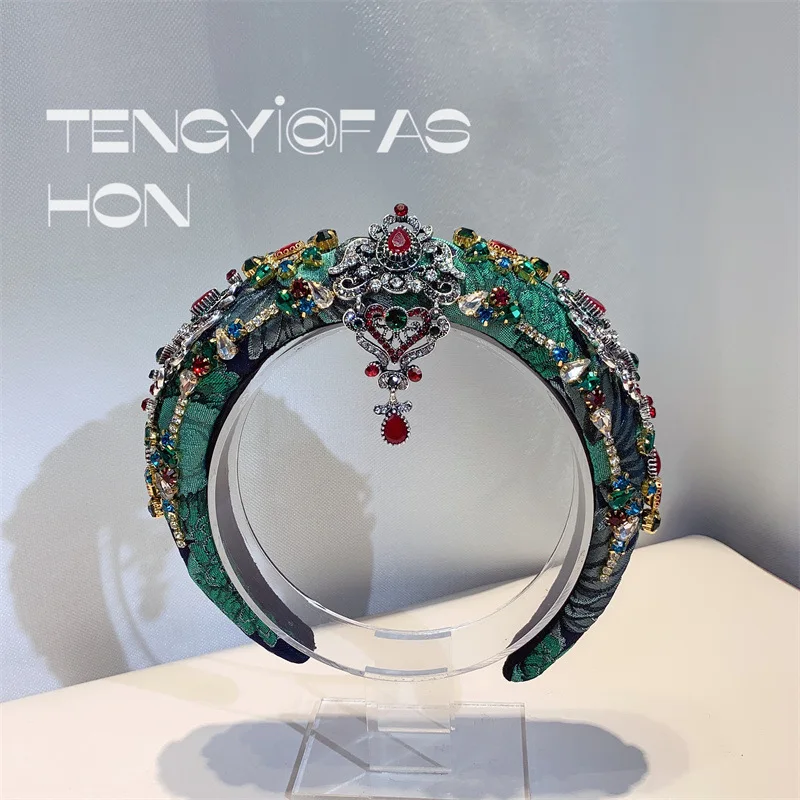 

Luxurious Gemstone Crystal Hairbands For Women Hair Accessories For Girls Hair Band Hair Bows Hairband Headbands