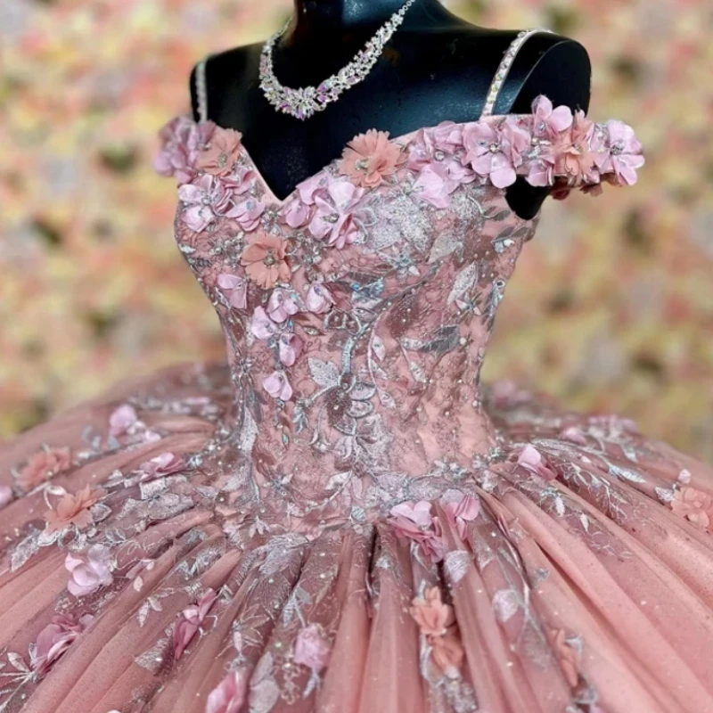

Ashely Alsa Luxury Real Picture Sweet 16 Dresses Prom 3D Floral Ball Gown Party Pageant Dress 14 Vestidos De 15 Quinceañera 2024