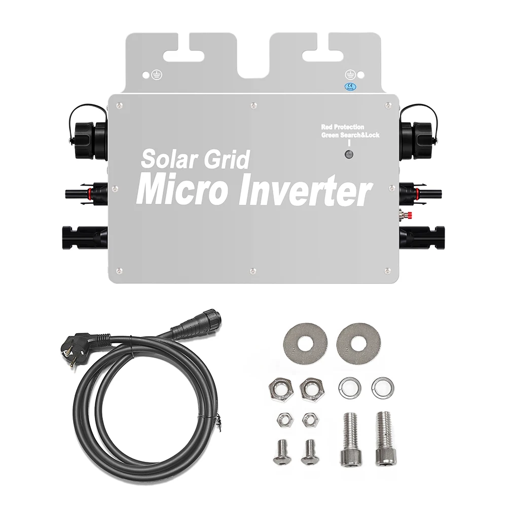 On Grid Microinverter Gtb 800W Balcone Power Station 110V 220V Wifi Mobile App Kit Pannello Solare Micro Inverter