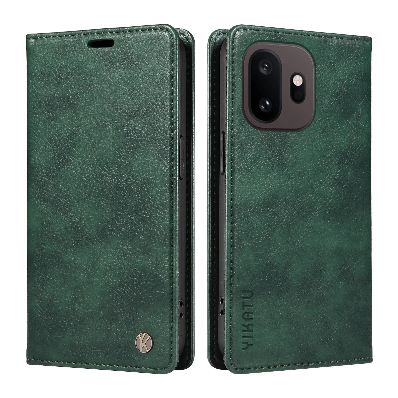 Lychee Grain Leather Wallet Magnetic Flip Case with Ultra Card Holder