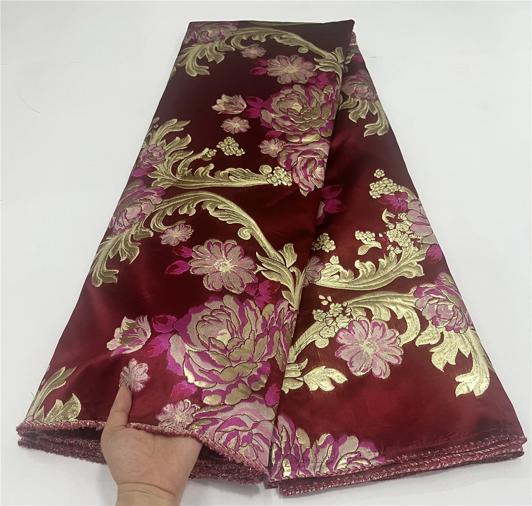 

2021 Хорошее качество 100% хлопок Mirage мягкая африканская Анкара батик золотой блеск Grand воск печать ткань для платьев 6 ярдов GSW1203