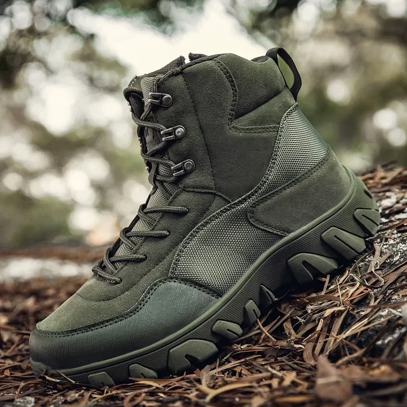 

New Boots Men Military Special Force Desert Combat Shoes Outdoor Hunting Trekking Camping 2024 Tactical Boot Work Shoes