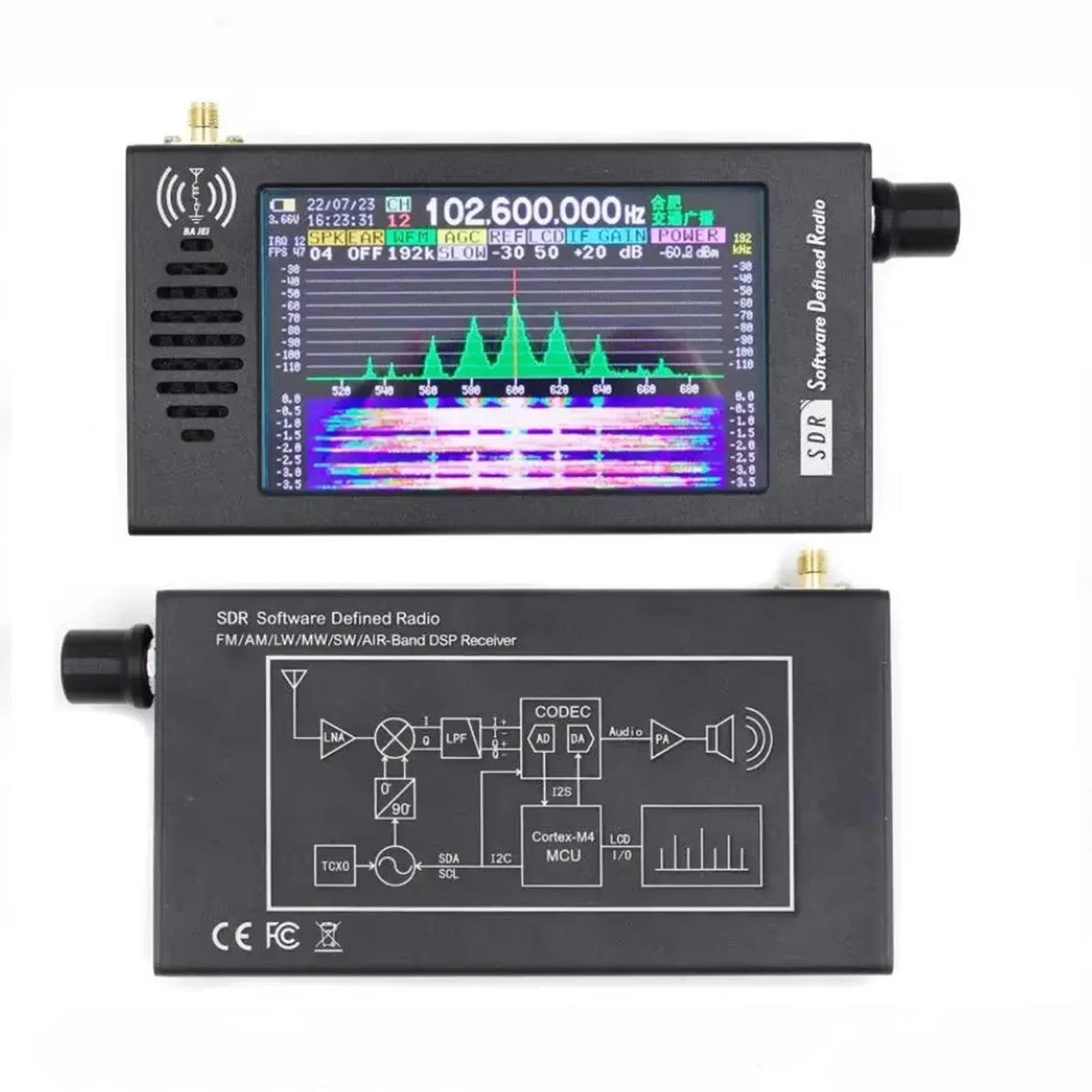 SDR Digital Demodulation Receiver Shortwave DSP Digital Radio Receiver ...