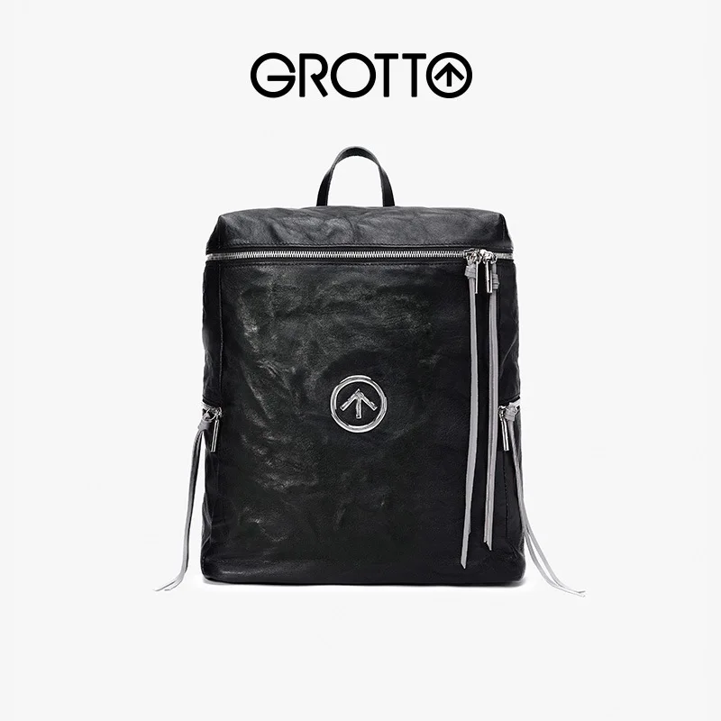 2023 New Couple Backpack Personalized  Arrow Logo Large capacity Bag Pleated Bag Free Shipping
