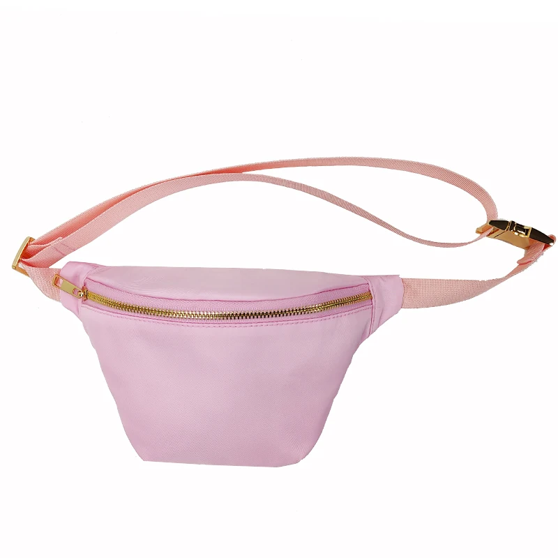 Nylon Fanny Pack Women Waist Bag Men Belt Pouch Waist Pack Female Banana Waterproof Bag For Running Marathon Walking Fitness Gym