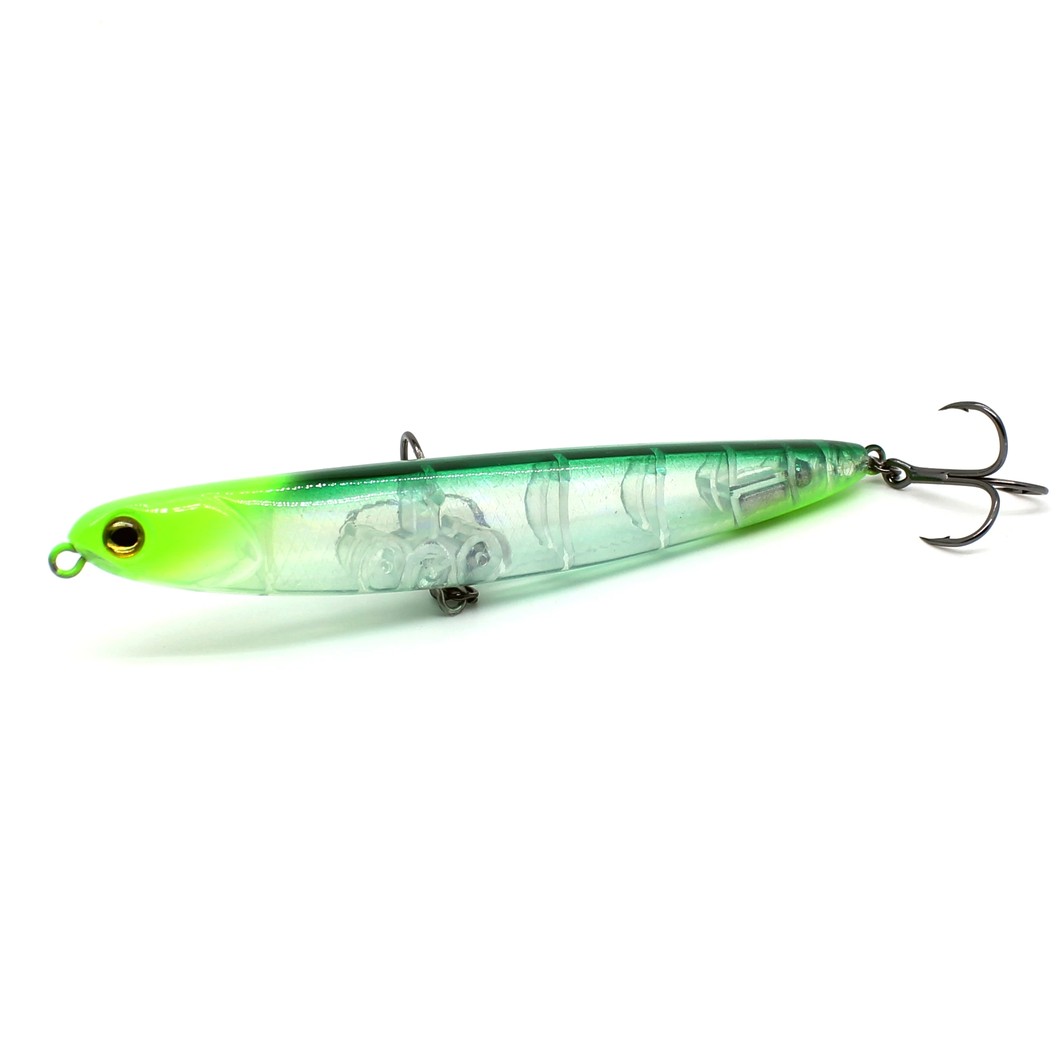 AOCLU-Harter Köder zum Angeln, Schwimmender Bleistift, Minnow Rassel, Shallow Rassel, Minnow, Süßwasser, Seabass Angeln, 105mm, 13,9g – Detail 3