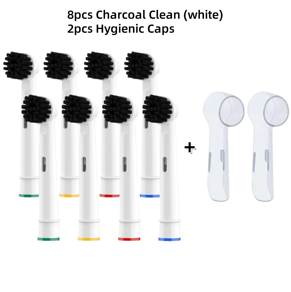 Bamboo Charcoal Toothbrush Head: Soft Bristles for Gum Protection, Deep Clean, and Stain Removal