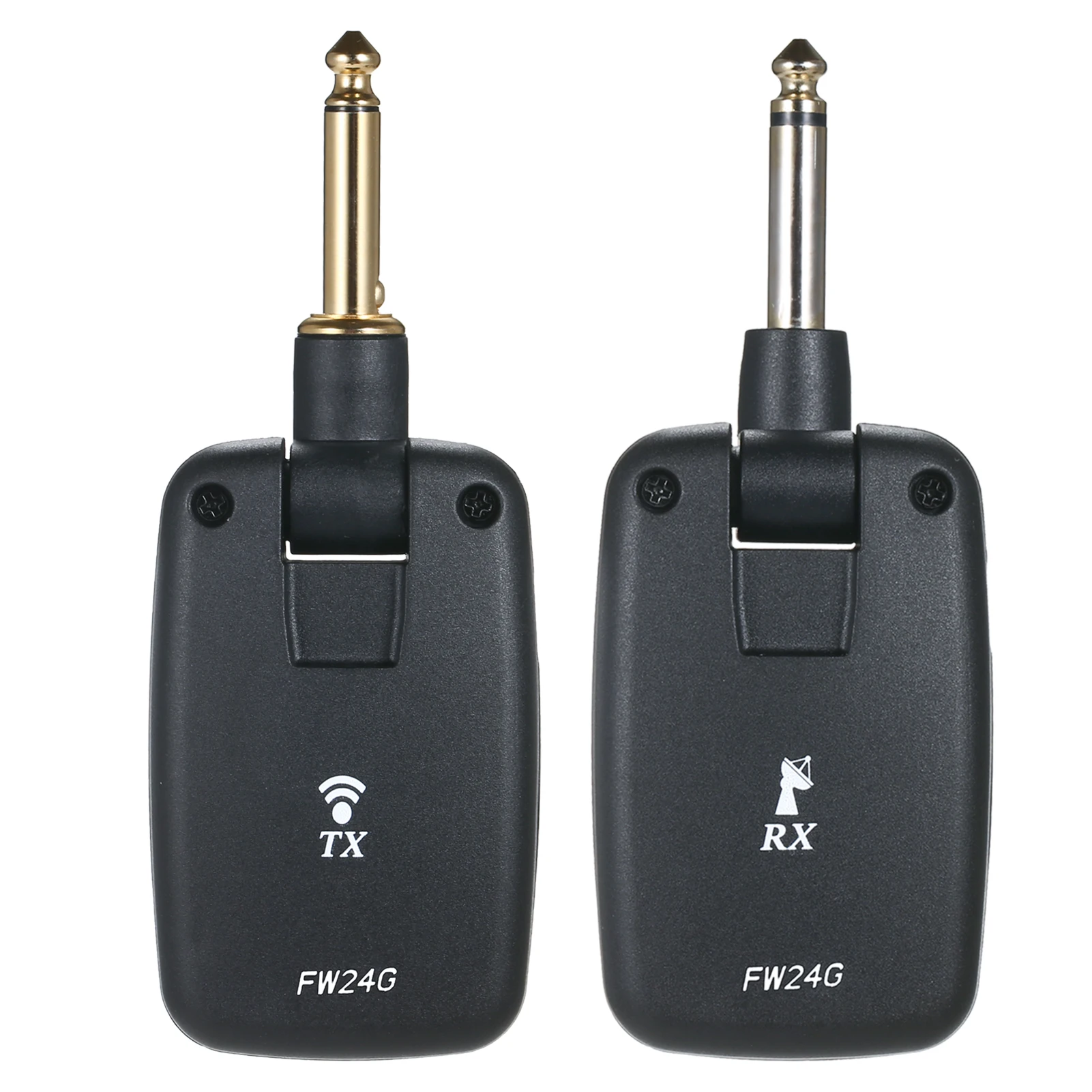 

Btuty FW-24G Guitar Wireless System Rechargeable Guitar Pickup Transmitter and Receiver Set for Bass