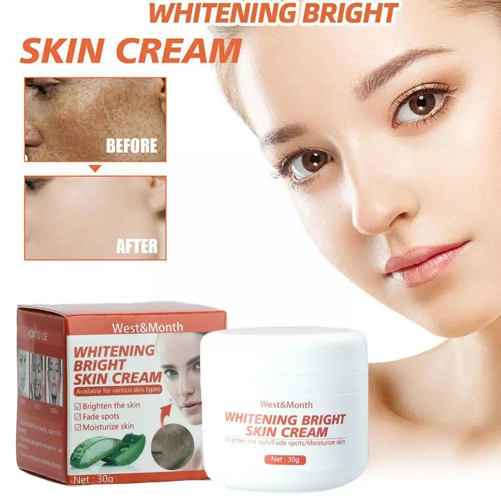 

Effective Freckles Remover Face Cream Whitening Dark Care Brighten Fade 30g Pigment Skin Spot Melasma Facial Freckles T2O3