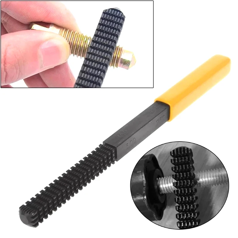 스레드 수리 파일 메트릭 스레드 복원, 손상된 스레드 청소, 0.75-3mm 피치 금속 하드웨어, DIY 수공구