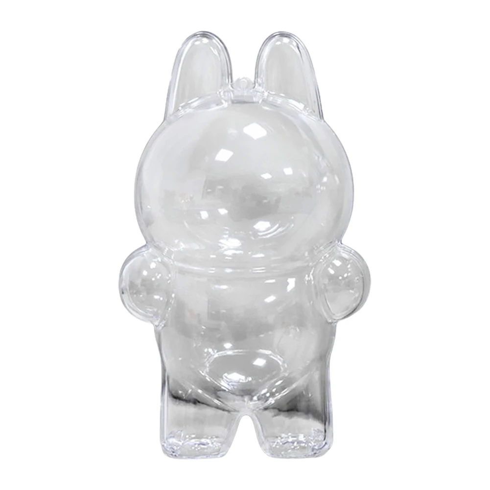 Doll Storage Box For Labubu Transparent Protective Cover Monster Toy Elf Doll Cover Storage Box Cute Elf Plushie Display Party Dolls