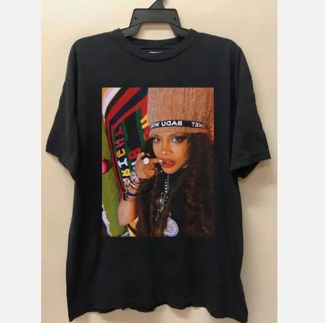 

Футболка Erykah Badu в стиле унисекс, цвет черный, подарок для матери, Веер-подарок