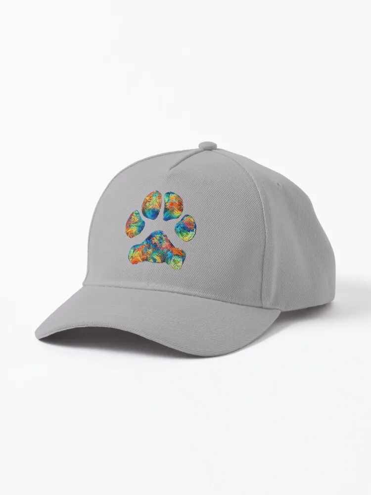 

Colorful Dog Paw Print by Sharon Cummings Cap one punch man Valorant military tactical cap RAYO VALLECANO sports caps
