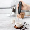 Electric Milk Frother 304 Stainless Steel Mini Milk Frother Rechargeable USB Type-C Rechargeable Blender Coffee Blender 3