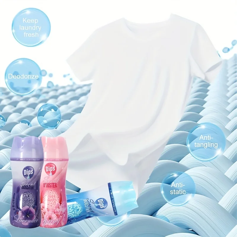 Laundry Scent Booster Beads 3 bottles/1 bottle Assorted Colors 3 Fragrances Essential Home Convenient Easy to Use laundry beads