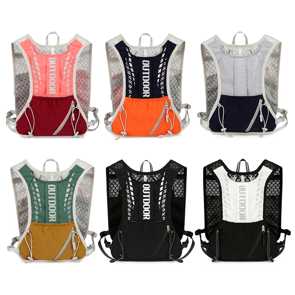 Hydration Running Vest Waterproof Lightweight Running Vest Reflective Hydrations Backpack for Hiking Trail Running 4