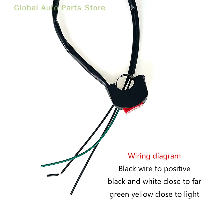 

LED Headlight Switch Far Near Three Line Motorcycle Handlebar Switch Button Driving Light Switch Motorbike Switch Button