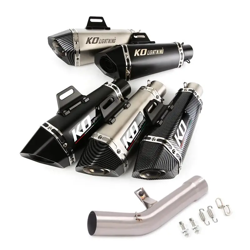 FOR SUZUKI GSF1250 07-18 GSF650 GSX650F 07-16 Motorcycle Exhaust Pipe Escape Muffler Mid Link Pipe Slip On DB Killer