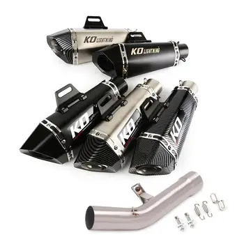 FOR SUZUKI GSF1250 07-18 GSF650 GSX650F 07-16 Motorcycle Exhaust Pipe Escape Muffler Mid Link Pipe Slip On DB Killer